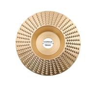 Meule Diamantée Edge Disque abrasif en carbure de tungstène de 125 mm for meuleuse d'angle, sculpture sur bois et projets de finition.(1PC(Bevel) Gold)