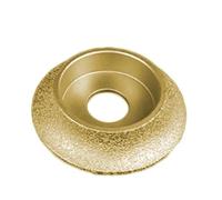 Meule Diamantée Edge Disque de ponçage diamanté for soudure sous vide, 10/15/20/25/30 mm, for profils de bord, marbre, granit, céramique, verre(15mm)