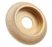 Meule Diamantée pour Meuleuse D’angle, Coupe Marbre et Granit | Technologie de Brasage sous Vide, Couleur Or, Broyage Rapide, pour Maçonnerie et Pierres Dures
