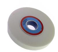 Meule en corindon blanc for meuleuses d'établi-diamètre extérieur de 150mm, trou de 32mm, épaisseur de 20mm, idéale for affûter les outils en acier(60 Grit)