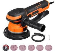 Meule excentrique double fonction SucceBuy 6 pouces, 850 watts, vitesse de rotation 7 400 tr/min, avec raccord d'aspiration
