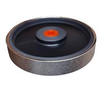 Meule lapidaire style strass, roue de meulage pour bijoux 6 x 1 pouce, alésage de 1 pouce, grain 800, avec réducteurs pour polir gemme, verre et roche, type parallèle électroplaqué