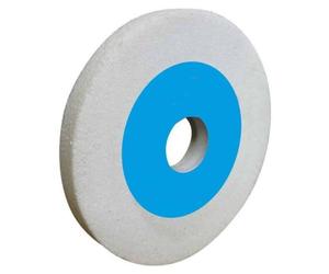 Meule Touret Vitrifiée Blanche D. 200 x ép. 20 x Al. 32 mm - Gr 60 Corindon - Idéale pour Affûtage Meulage - Diamwood