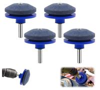 Meules d'affûtage pour tondeuses, lot de 4, compatibles avec les perceuses électriques et les outils de jardinage