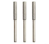 Meules Émeri Scie pour chaîne 3mm 6pcs Pour Affûteuse Meules(3 * 4mm) | Tige 3mm, tailles 4.0/4.8/5.5mm, pour affûteuse électrique, démonter la pour chaîne, gain de temps