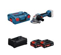 Meuleuse Ø125 mm GWS 18V-8 + 2 Batteries EXPERT 4 Ah + 1 Chargeur GAL 12V/18V-80 BOSCH
