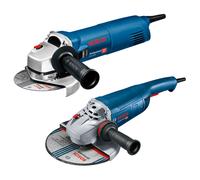 Bosch Meuleuses angulaires GWS 22-230P + GWS 1400 Ø230/Ø125 mm 2200W/1400W Lot de 2