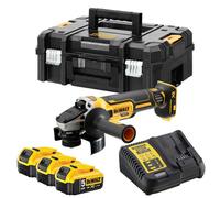 Meuleuse 18V XR Ø125 mm (3x5,0 Ah) en coffret TSTAK - DEWALT DCG405P3