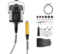 Meuleuse à arbre flexible SucceBuy, 1 000 watts, 30 000 tr/min, avec 31 accessoires et une pédale, adaptée à la découpe, au polissage, au perçage et au meulage.