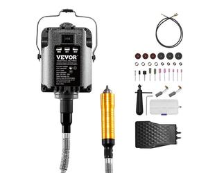 Meuleuse à Arbre Flexible-VEVOR-1200 W-30000 tr/min-Kit Suspendu Multifonctionnel avec 31 Accessoires et Pédale