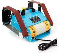 Meuleuse à bande électrique - Meuleuse de table à double axe - 950W, 220V - Vitesse réglable de 800 à 6000 tr/min - Double surface de travail - Couleur : bleu