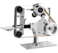 Meuleuse à bande, ponceuse à bande, mini meuleuse à bande, modèle stationnaire, puissance 550W, 5000 tr/min, disque de 3,9 pouces, pour usinage des métaux et fabrication de bijoux