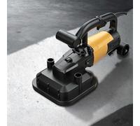 Meuleuse à béton 3800 W sans balais avec disque diamant, patin de ponçage, tampon humide, clés, brosse en carbone et poteau à 4 sections - Kit de 10 pièces