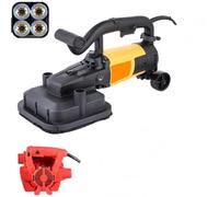 Meuleuse à BéTon 3800w,Meuleuse Et Ponceuse à BéTon,Ponceuse Placo | 6 Vitesses Max. 6000tr/Min - Fraisage PonçAge SurfaçAge Pour BéTon Pierre Carrelage(A)