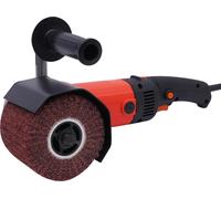 Meuleuse à brosses 1400 W - Ponceuse électrique - Pour le polissage du bois et les travaux de rénovation extérieurs - Pour l'élimination de la rouille - Utilisation ergonomique à deux mains - Noir