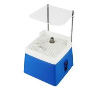 Meuleuse à verre diamantée - Mini-meuleuse à eau - Pour vitraux - Tête de 1,6 cm - Vitesse de rotation 4 200 tr/min - Tension 220 V - Pompe à eau et pare-éclaboussures - Bleue