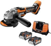 Meuleuse AEG BEWS18-125BL LI-502C 125mm 18V BRUSHLESS avec 2 batteries 5Ah + chargeur en coffret