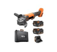 Meuleuse - AEG POWERTOOLS - BEWS18-125X2-402B - Sans fil 18V - Disque 125 mm - 2 batteries 4Ah