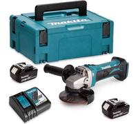 Meuleuse angulaire 18V LXT Ø115 mm (2x5,0 Ah) en MAKPAC - MAKITA DGA452RTJ