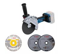 Meuleuse angulaire BOSCH GWX 18V-15 Professional - Sans batterie, ni chargeur - 06019H6F00