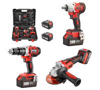 Meuleuse angulaire sans balais - 20 V, batterie - 9800 RPM, lame de 125 mm - Outil sans fil