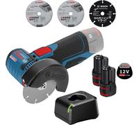 Meuleuse angulaire sans fil Bosch GWS 12V-76 Ø 76 mm / 2x 2,0 Ah batterie + chargeur