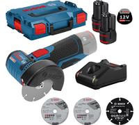 Meuleuse angulaire sans fil Bosch GWS 12V-76 Ø 76 mm / 2x 2,0 Ah batterie + chargeur en boîte L