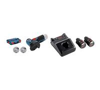 Meuleuse angulaire sans fil BOSCH PROFESSIONAL GWS 12V-76-76 mm Livree sans batterie et sans chargeur & Kit de batteries BOSCH GBA 12V mit 2x 2,0 Ah batteries et chargeur