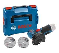 Bosch Professional 12V System meuleuse angulaire sans-fil GWS 12V-76 (2 disques à tronçonner Expert for Inox, 1 disque à tronçonner Carbide Multi Wheel, 2 calages L-BOXX, L-BOXX, sans batt./chargeur)