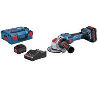 Meuleuse Biturbo 18V X-Lock GWX 18V-15 SC Professional + 2 batteries Procore 8Ah + chargeur + coffret L-Boxx - BOSCH - 06019H6501