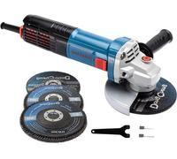 Meuleuse d'angle 1100 W, Ø 125 mm, pour le polissage, le meulage et la découpe