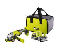 Ryobi R18AG-140S - meuleuse d’angle sans fil 18 V ONE+ 115 mm kit batterie
