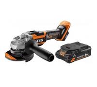 Meuleuse d'angle 125 mm brushless 18V + Batterie Pro 18V 4Ah AEG Powertools