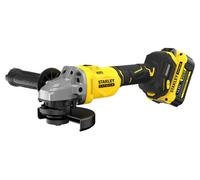 Meuleuse D'Angle 125 mm Brushless Lithium 18V - 1 Batterie 4 Ah En Kit Pro-Stack - SFMCG710M1T-QW STANLEY FATMAX V20