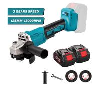 Meuleuse d'Angle 125mm Sans Fil 21V - Moteur Brushless 1000W - 13000 tr/min - Scie de Coupe et à Polir - Pour Métal, Bois, Pierre
