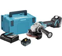 Meuleuse d'angle 18 V 125 mm + 2 batteries 5 Ah + chargeur + coffret MAKPAC MAKITA DGA506RTJ