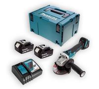 Meuleuse d'angle 18V LXT Ø125 mm (2x5,0 Ah) en MAKPAC - MAKITA DGA506RTJ