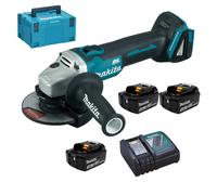 Meuleuse d'angle 18V LXT Ø125 mm (3x3,0 Ah) en MAKPAC- Makita DGA504RF3J