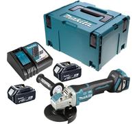 Meuleuse d'angle 18V LXT Ø125mm (2x3,0 Ah) en MAKPAC - MAKITA DGA519RFJ