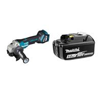Meuleuse d'angle 18V LXT Li-Ion Ø125 mm (Produit seul) - MAKITA DGA517Z & Batterie pour outil sans fil 18V Li-Ion LXT 5,0 Ah avec indicateur de charge - MAKITA BL1850B-3