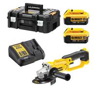 Meuleuse d'angle DEWALT 18V Li-Ion (2x 4Ah) XR Ø125mm + coffret DCG412M2-QW