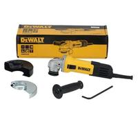 Meuleuse d'angle DEWALT de 115 mm (750 W, 11.800 tr/min, compacte et légère, avec capots de protection, protection contre le redémarrage et les secondes, pour toutes les lames de séparation standard,