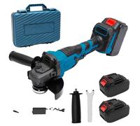 Meuleuse d'angle, disque de 125 mm, 3 vitesses, 2 batteries