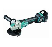 Meuleuse d'angle Makita Ø 125 mm 18V Li-Ion 5 Ah DGA519RTJ1 - Outillage - Sans fil - Batterie
