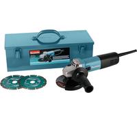 Meuleuse d'angle MAKITA 9558HNRGK3 - 125 mm + 2 Disques Diamant