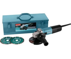 Meuleuse d'angle MAKITA 9558HNRGK3 - 125 mm + 2 Disques Diamant