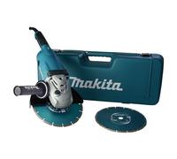 Makita GA9020RFK3 - Meuleuses D'angle - 2 Disques Diamant Dans Coffret - Softstart - 2200W - 230 Mm - Softstart