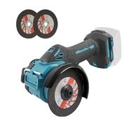 Meuleuse d'angle mini sans balais compatible avec Makita 18V, 20000 tr/min 400W, outil de meulage sans fil avec disques de coupe de 75 mm pour la coupe, le polissage, l'affûtage du bois, du métal et