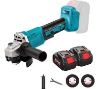 Meuleuse d'angle, moteur sans balais, 3 vitesses, avec 2XBattery