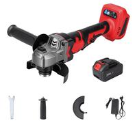 Meuleuse d'angle, moteur sans balais, vitesse variable, 1 kit de batteries